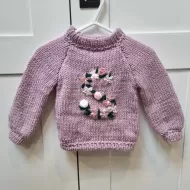 Large Floral Initial Jumper