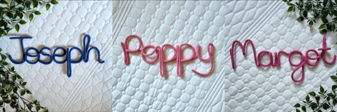 Knitted Wire Words